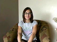 XHamster J15 Young Amateur With Glasses Masturbates
